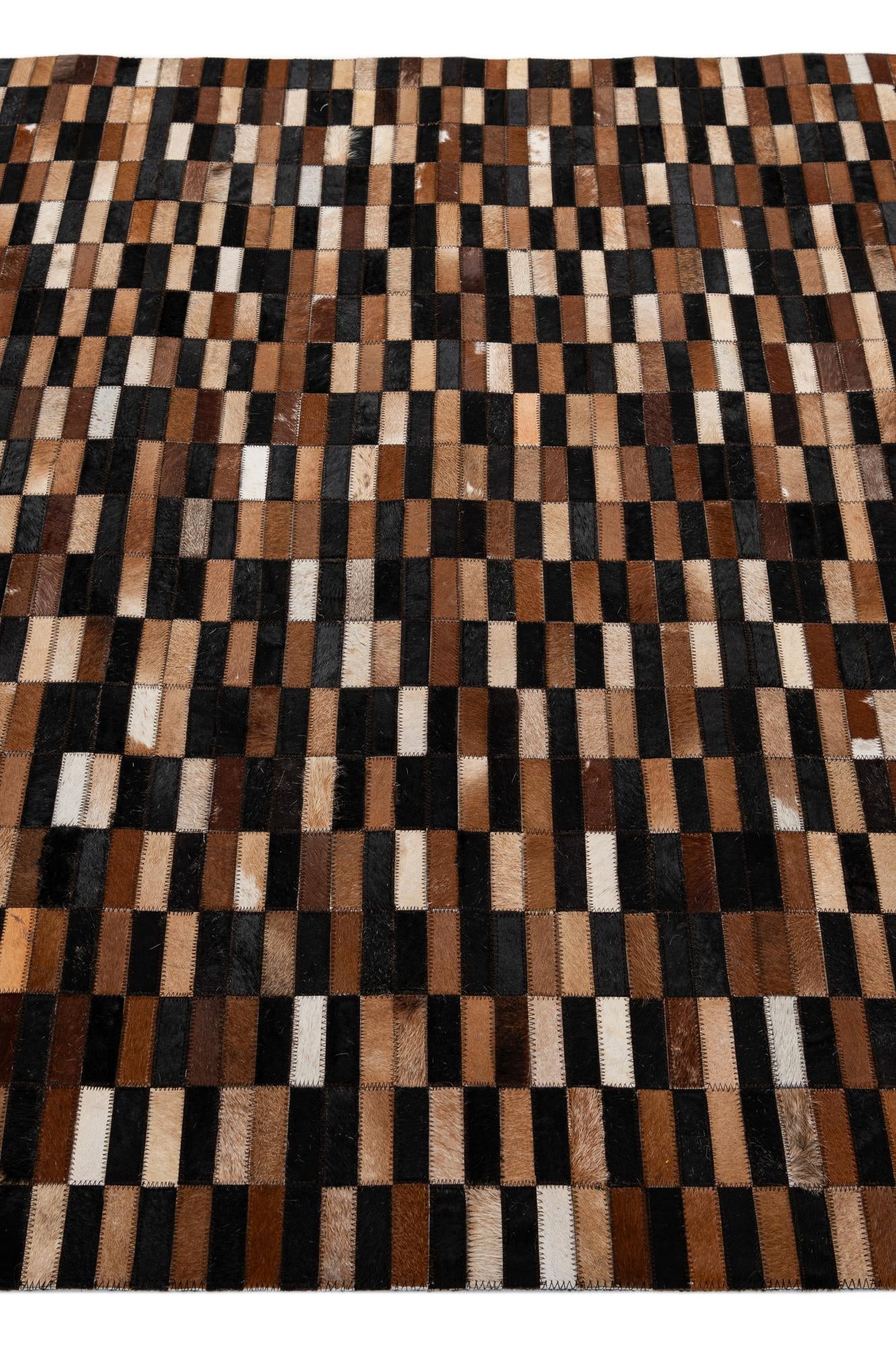 5' x 7' 11 Cowhide - Patchwork Rug