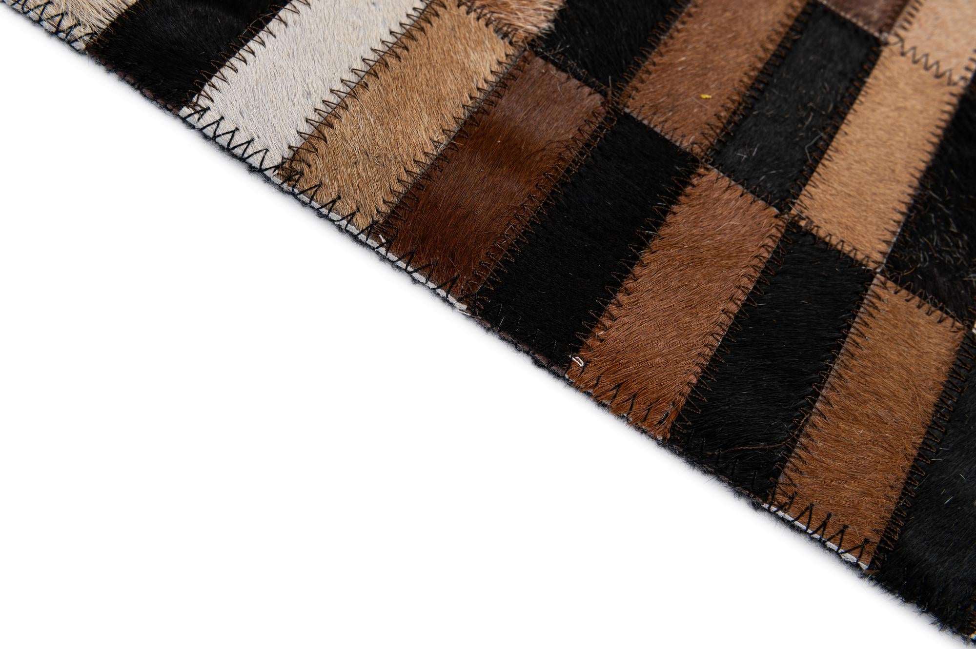 5' x 7' 11 Cowhide - Patchwork Rug