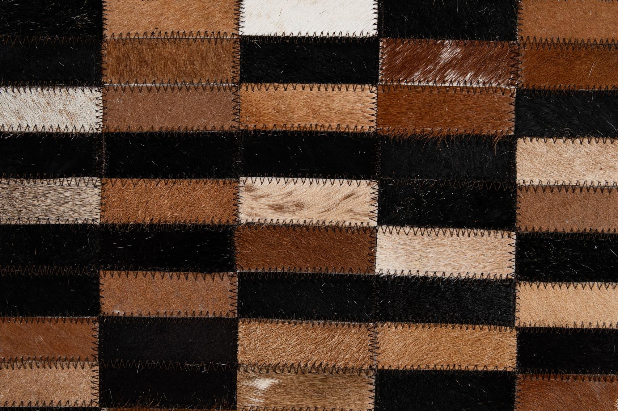 5' x 7' 11 Cowhide - Patchwork Rug
