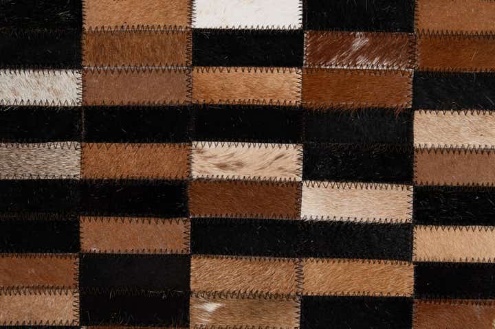 5' x 7' 11 Cowhide - Patchwork Rug