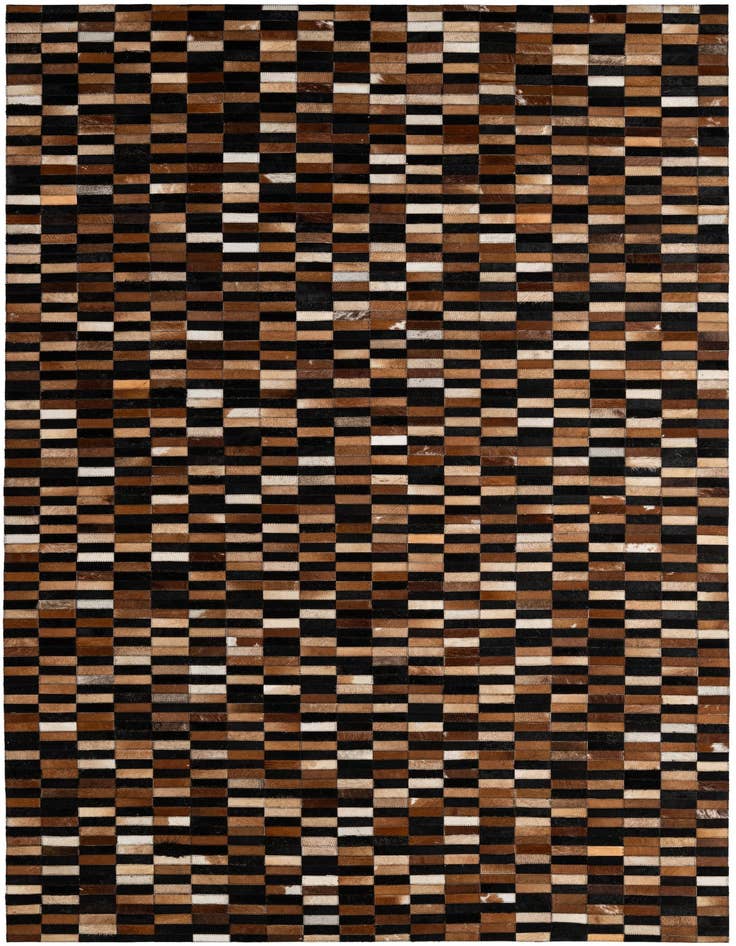 Detail image of 5' x 7' 11 Cowhide - Patchwork Rug