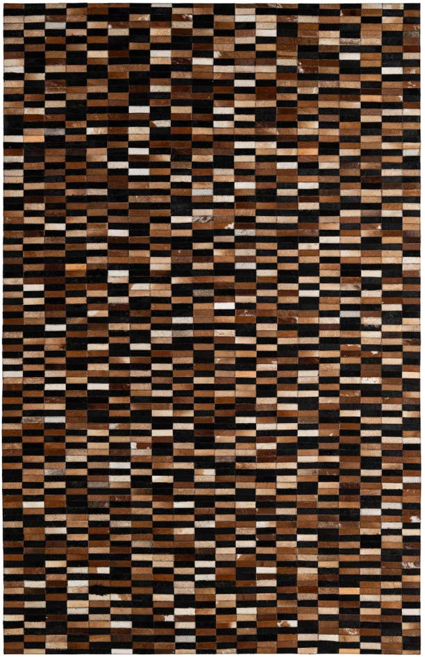 Detail image of 5' x 7' 11 Cowhide - Patchwork Rug