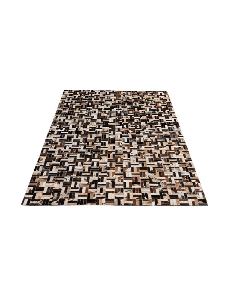 Detail image of 5' x 7' 11 Cowhide - Patchwork Rug