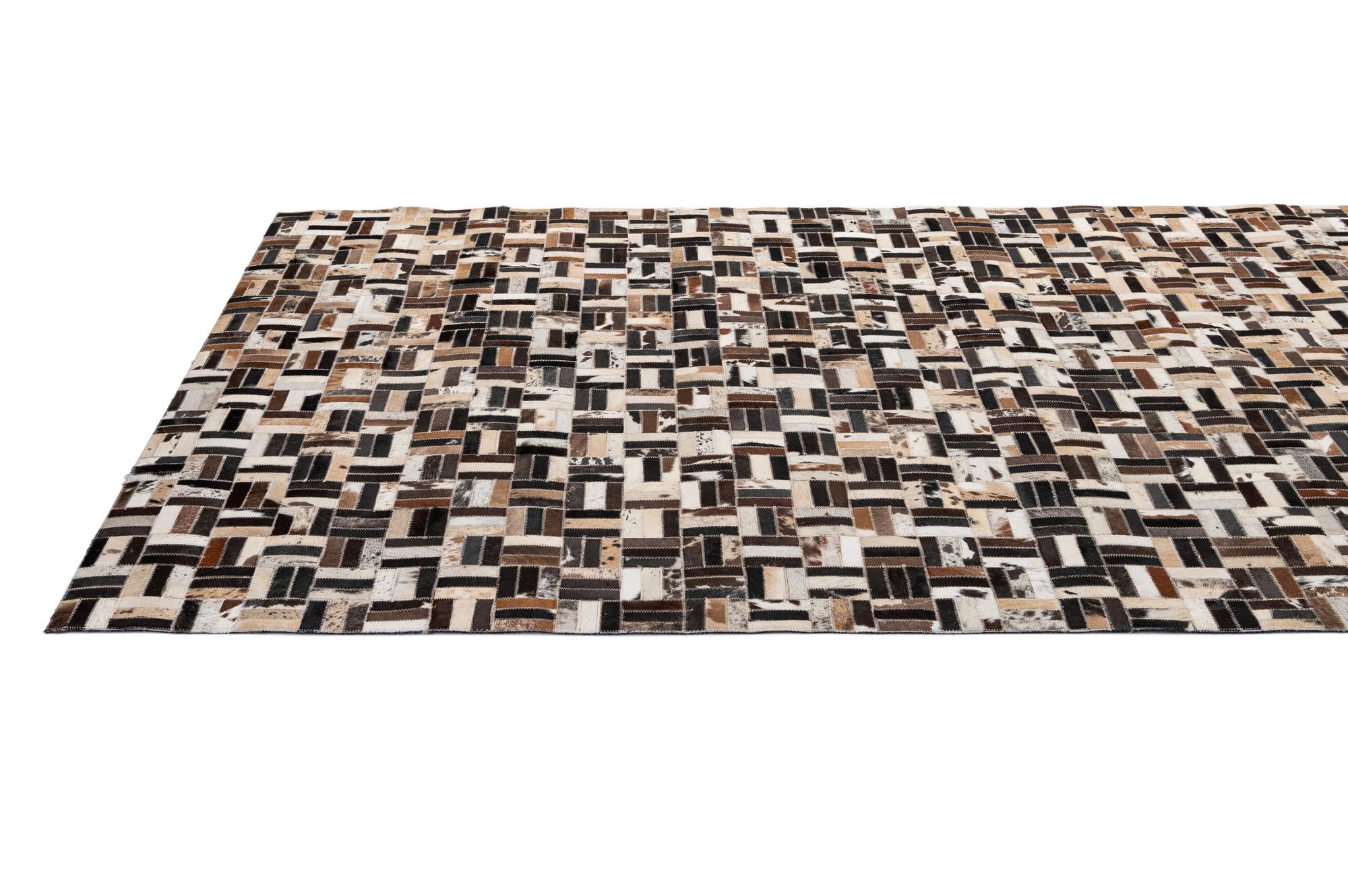 5' x 7' 11 Cowhide - Patchwork Rug