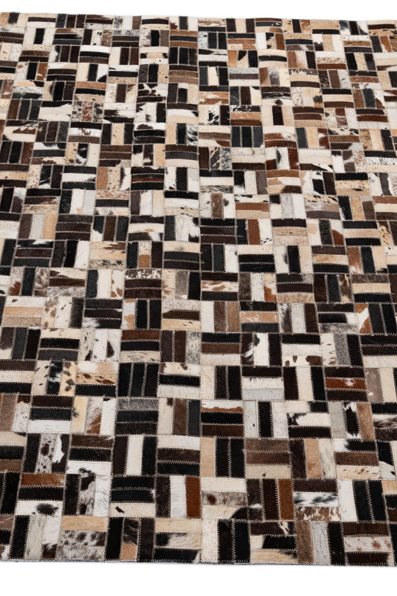 5' x 7' 11 Cowhide - Patchwork Rug