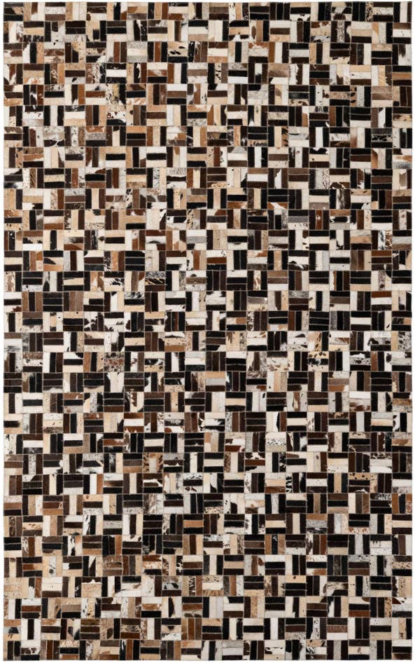 Detail image of 5' x 7' 11 Cowhide - Patchwork Rug