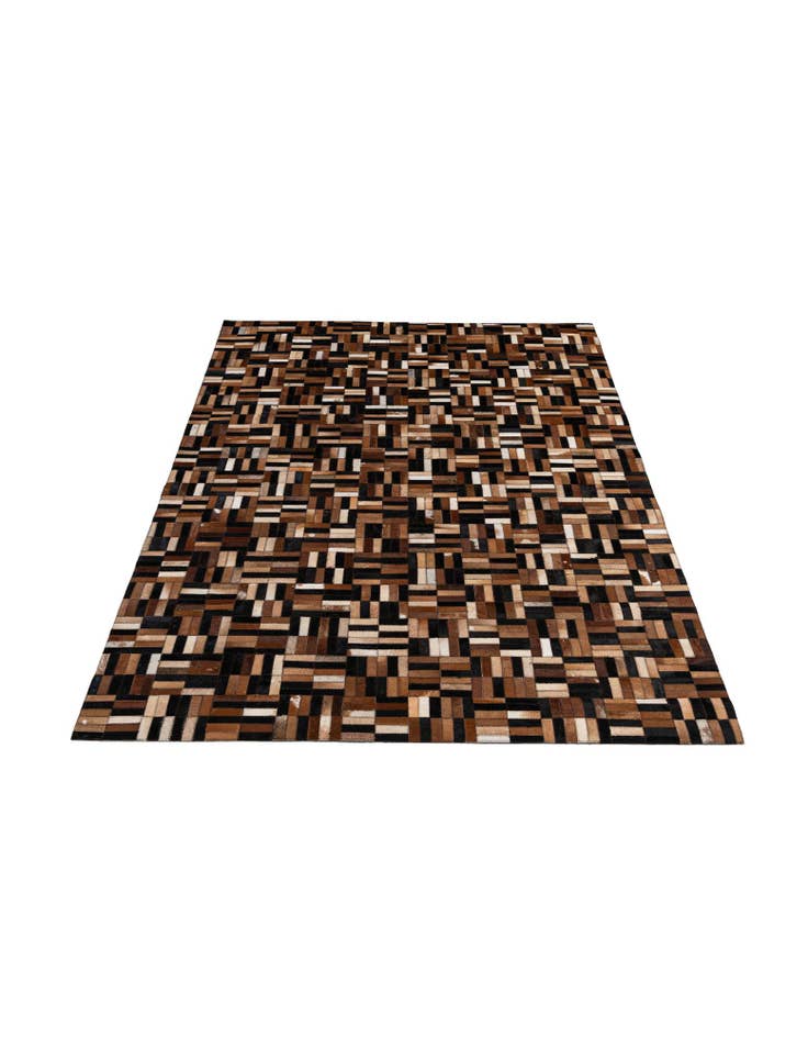 Detail image of 4' 11 x 7' 10 Cowhide - Patchwork Rug