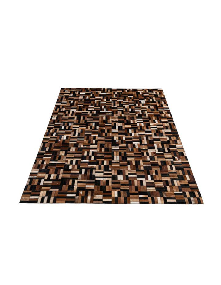 4' 11 x 7' 10 Cowhide - Patchwork Rug