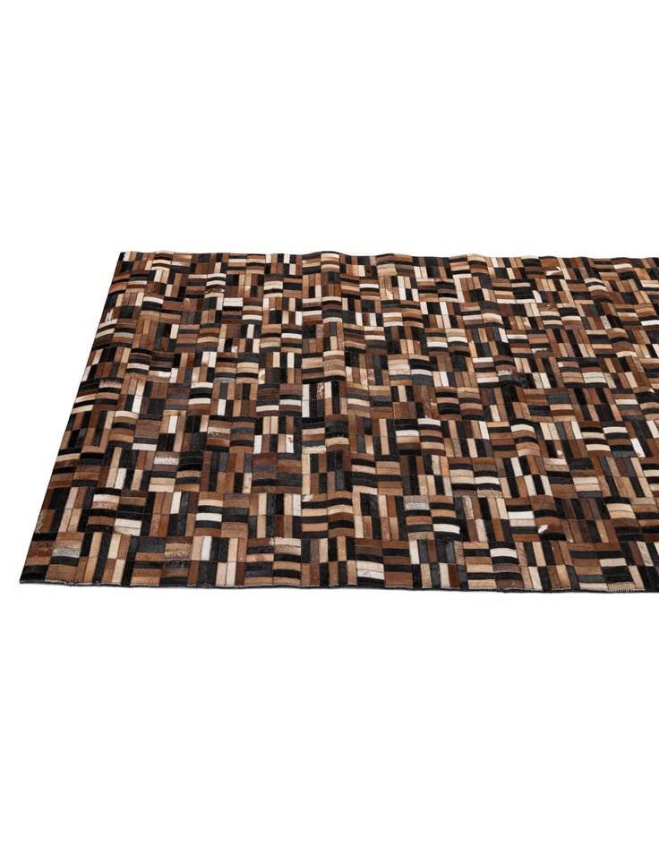 Detail image of 4' 11 x 7' 10 Cowhide - Patchwork Rug