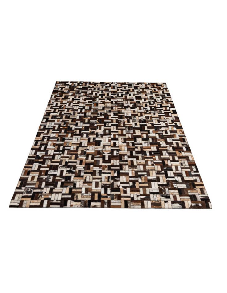 Detail image of 5' x 7' 10 Cowhide - Patchwork Rug