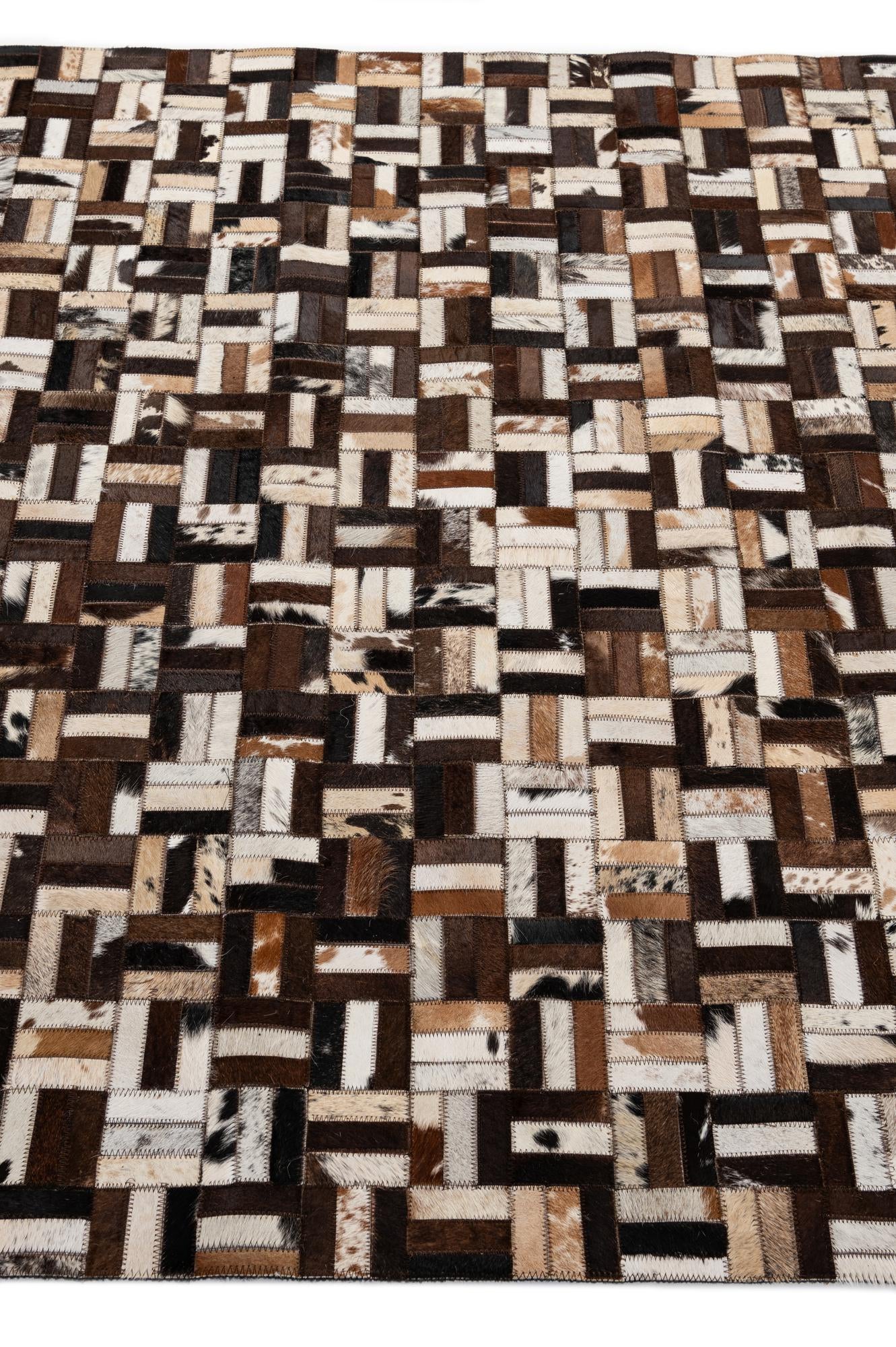 5' x 7' 10 Cowhide - Patchwork Rug
