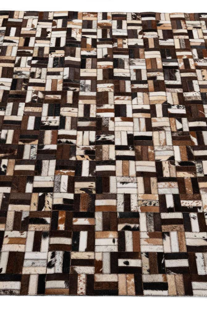5' x 7' 10 Cowhide - Patchwork Rug