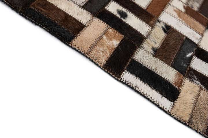 5' x 7' 10 Cowhide - Patchwork Rug