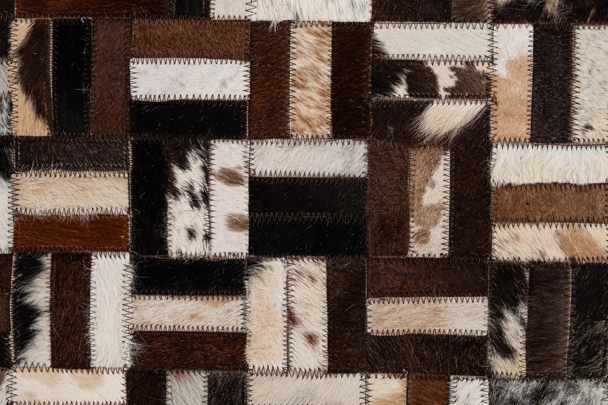 5' x 7' 10 Cowhide - Patchwork Rug