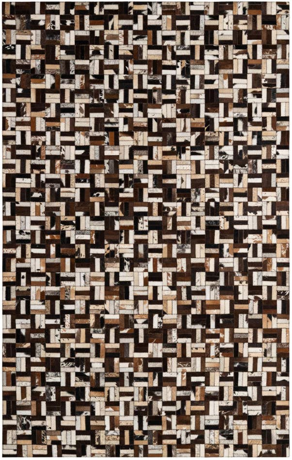 Detail image of 5' x 7' 10 Cowhide - Patchwork Rug