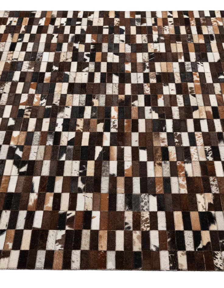 Detail image of 5' x 8' Cowhide - Patchwork Rug