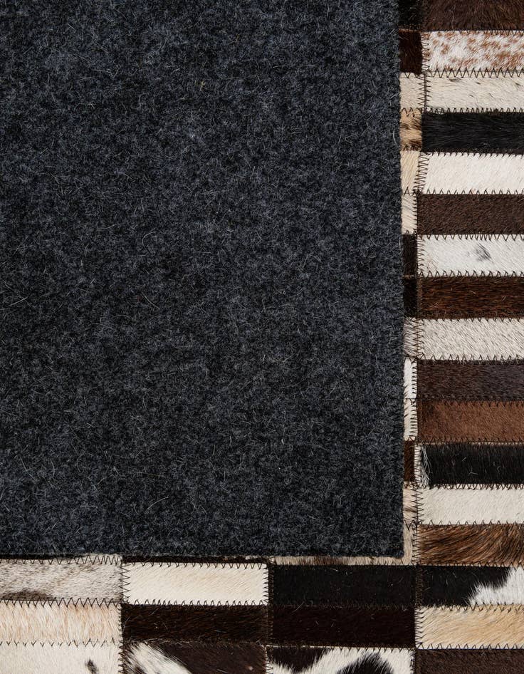 Detail image of 5' x 8' Cowhide - Patchwork Rug