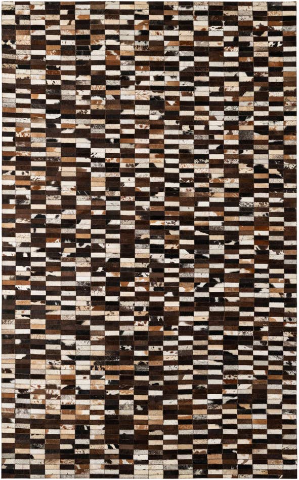 Detail image of 5' x 8' Cowhide - Patchwork Rug