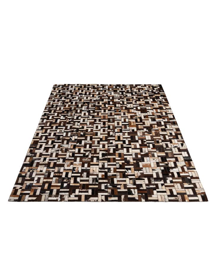 Detail image of 5' x 7' 11 Cowhide - Patchwork Rug