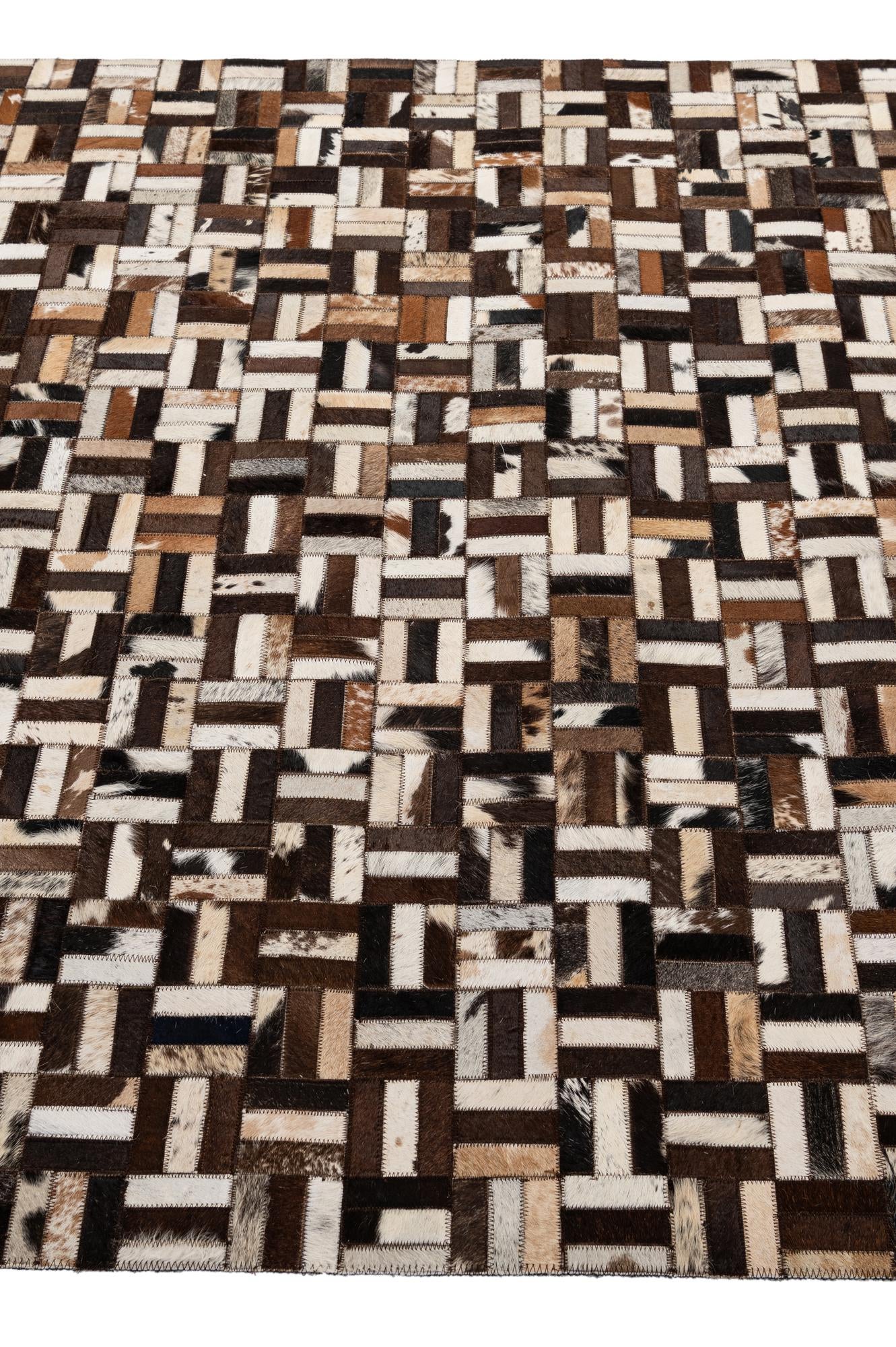 5' x 7' 11 Cowhide - Patchwork Rug