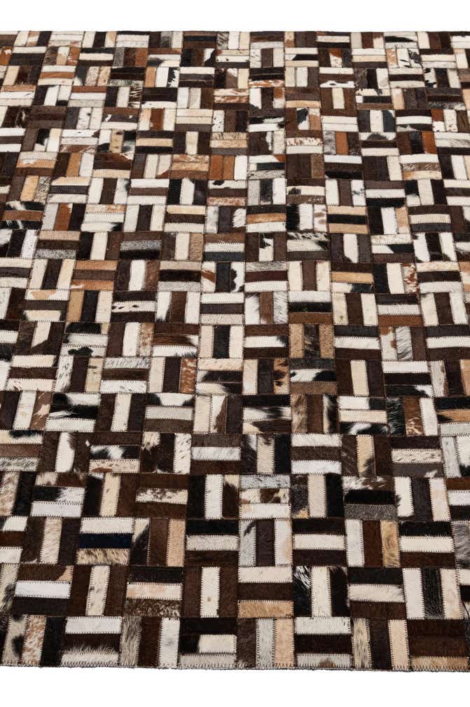 5' x 7' 11 Cowhide - Patchwork Rug