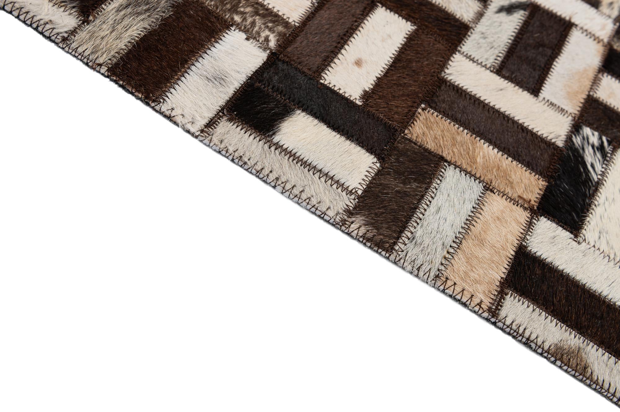 5' x 7' 11 Cowhide - Patchwork Rug