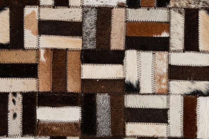 5' x 7' 11 Cowhide - Patchwork Rug