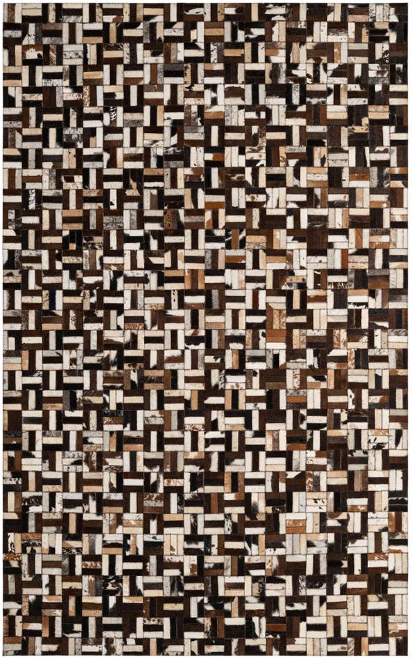 Detail image of 5' x 7' 11 Cowhide - Patchwork Rug