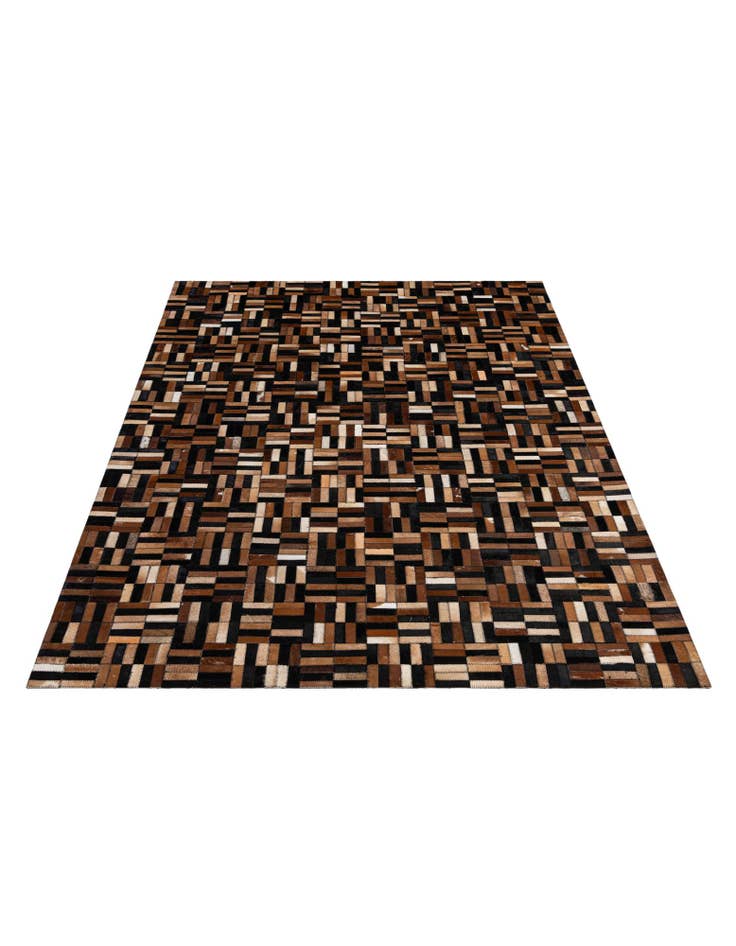 Detail image of 4' 11 x 7' 11 Cowhide - Patchwork Rug