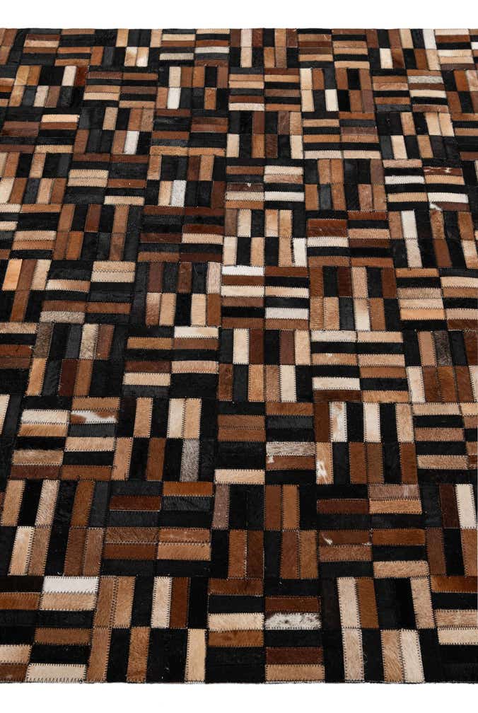 4' 11 x 7' 11 Cowhide - Patchwork Rug