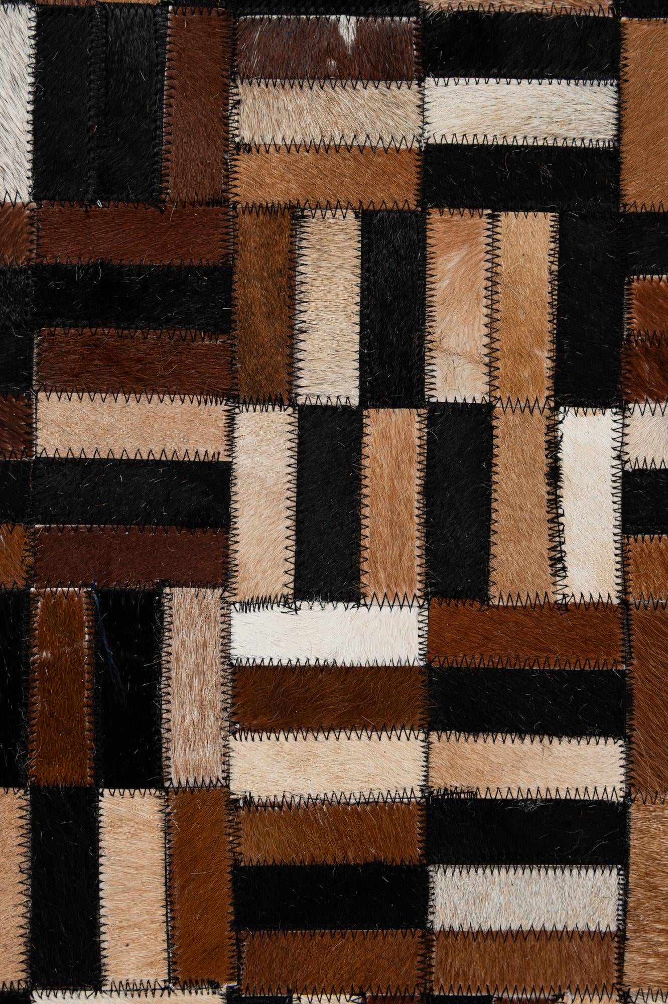 4' 11 x 7' 11 Cowhide - Patchwork Rug