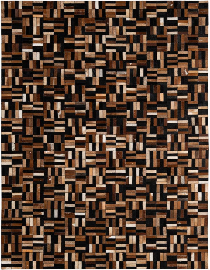 Detail image of 4' 11 x 7' 11 Cowhide - Patchwork Rug