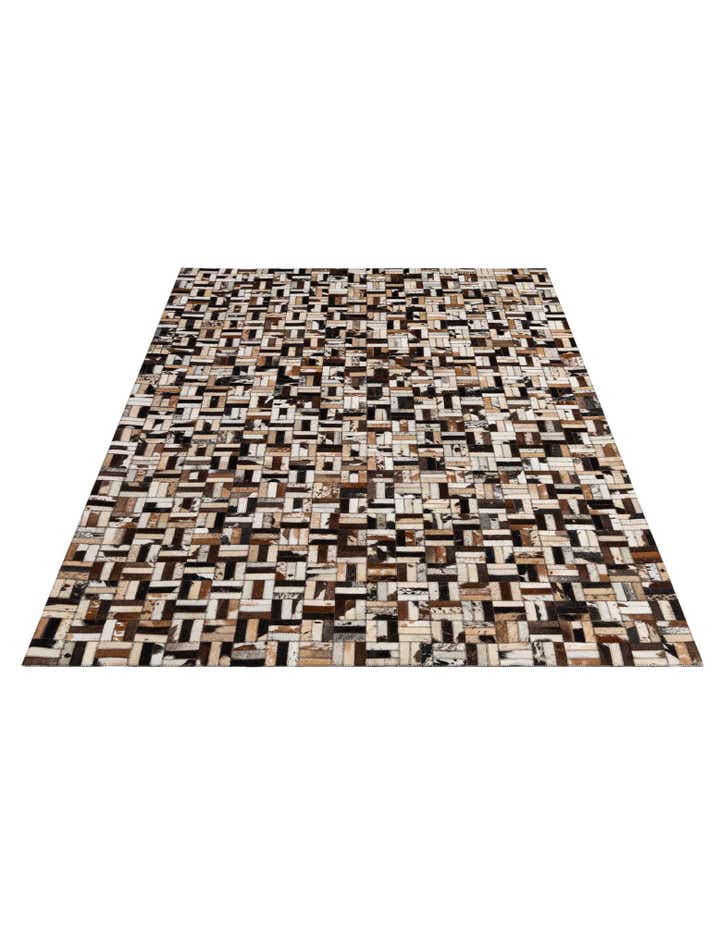 4' 11 x 7' 9 Cowhide - Patchwork Rug