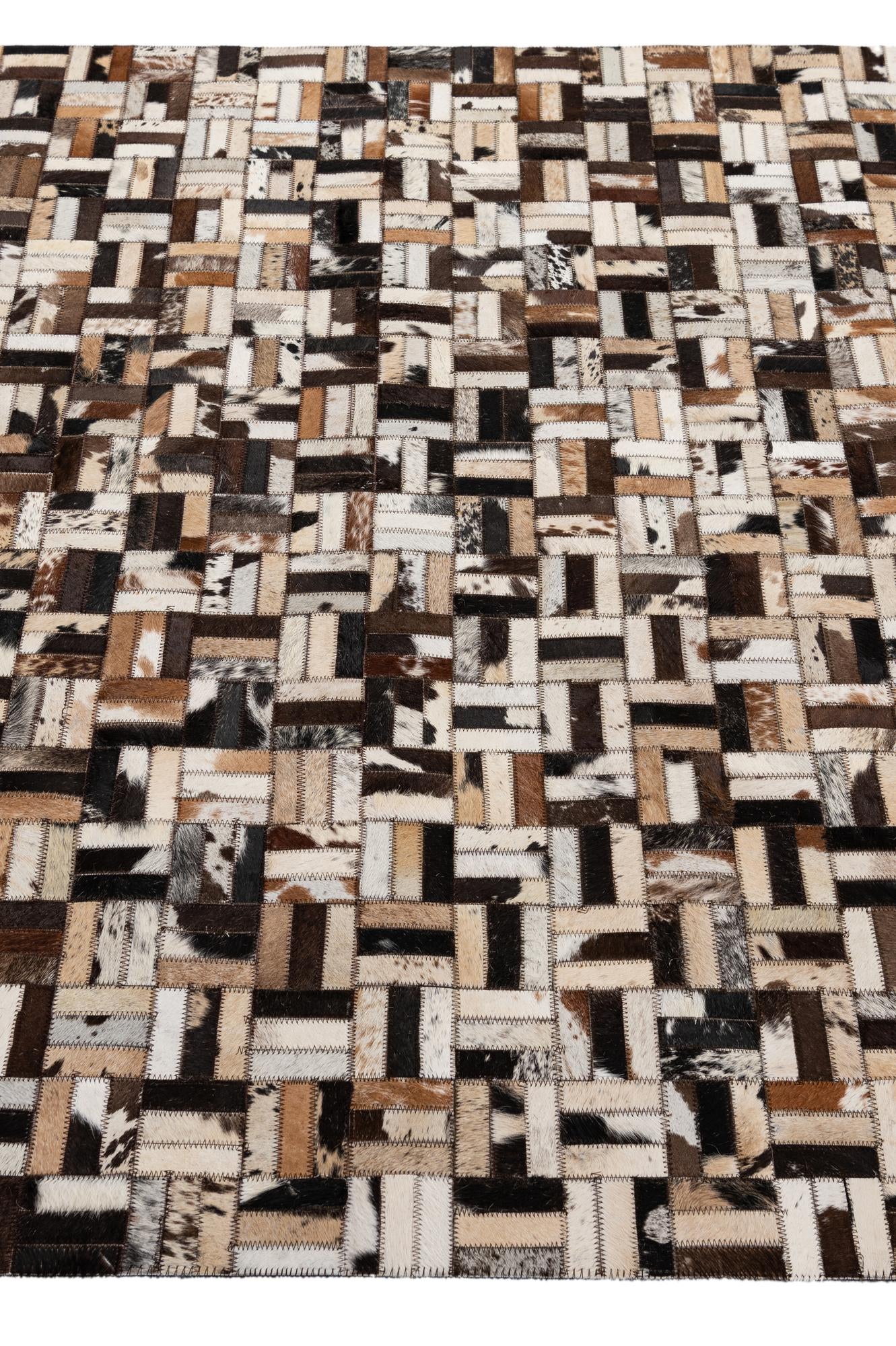4' 11 x 7' 9 Cowhide - Patchwork Rug