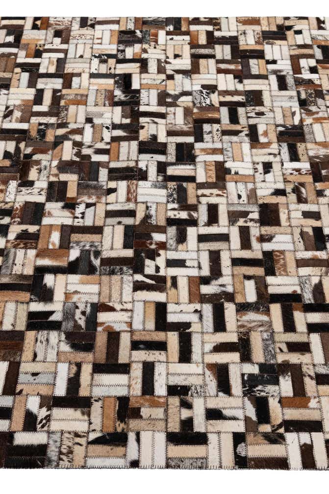 4' 11 x 7' 9 Cowhide - Patchwork Rug