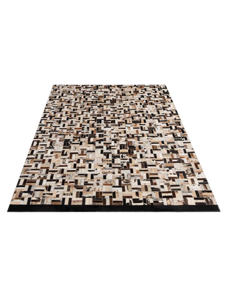 Detail image of 5' x 8' Cowhide - Patchwork Rug