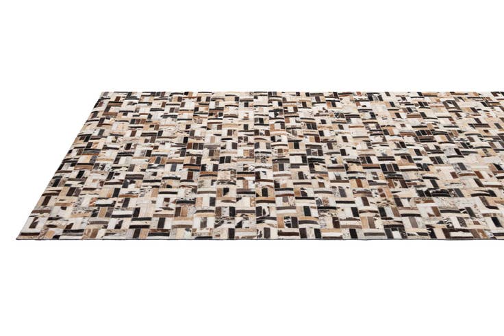 Detail image of 5' x 8' Cowhide - Patchwork Rug