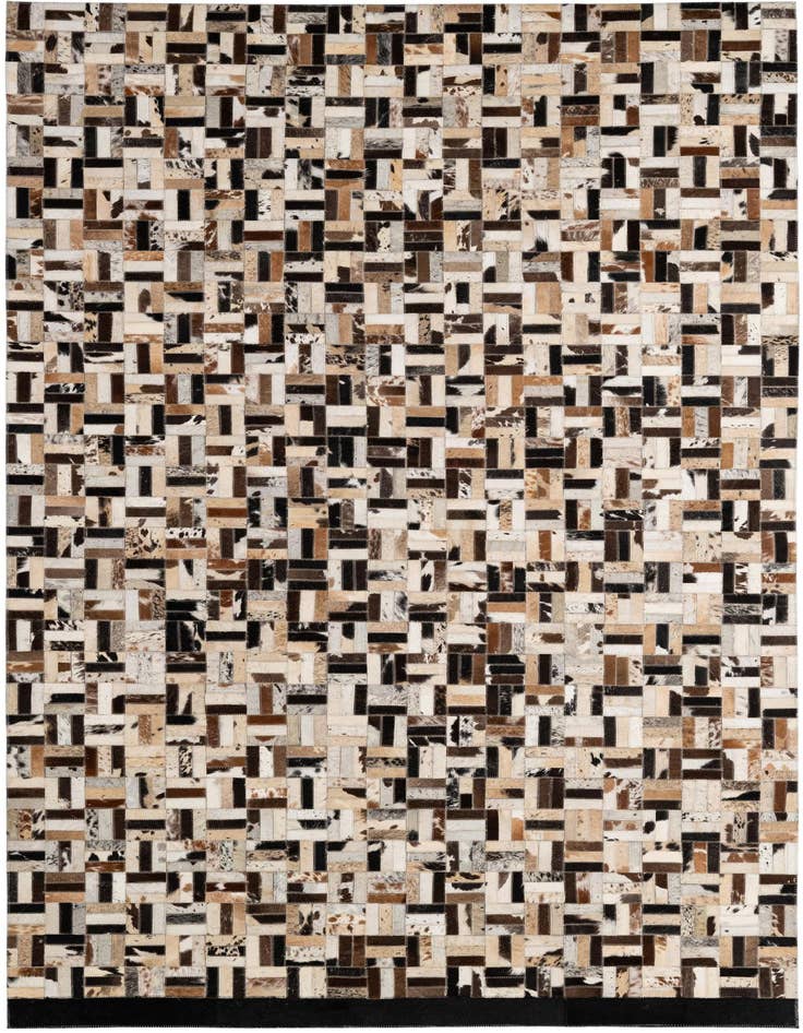 Detail image of 5' x 8' Cowhide - Patchwork Rug