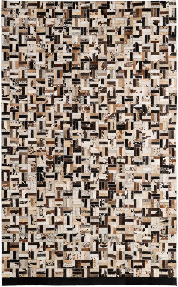Detail image of 5' x 8' Cowhide - Patchwork Rug