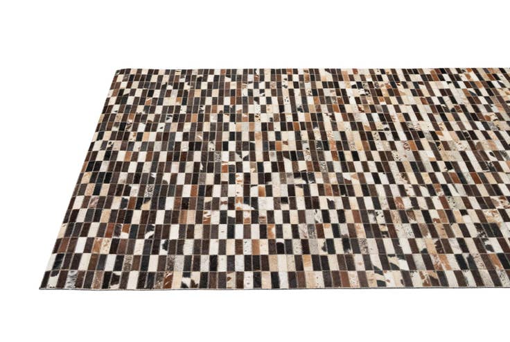 Detail image of 5' x 7' 11 Cowhide - Patchwork Rug