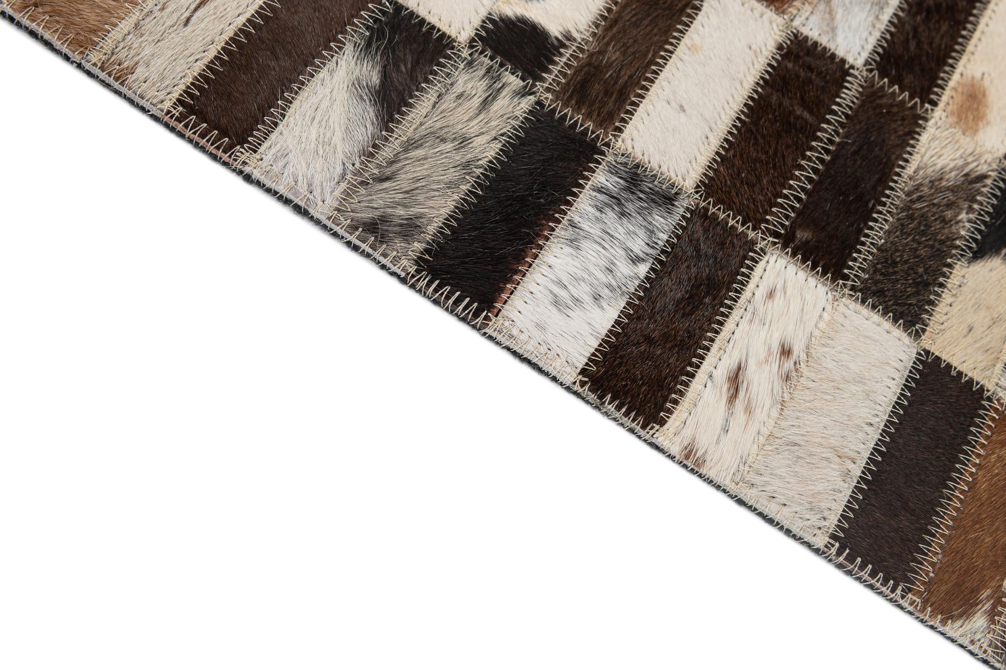 5' x 7' 11 Cowhide - Patchwork Rug