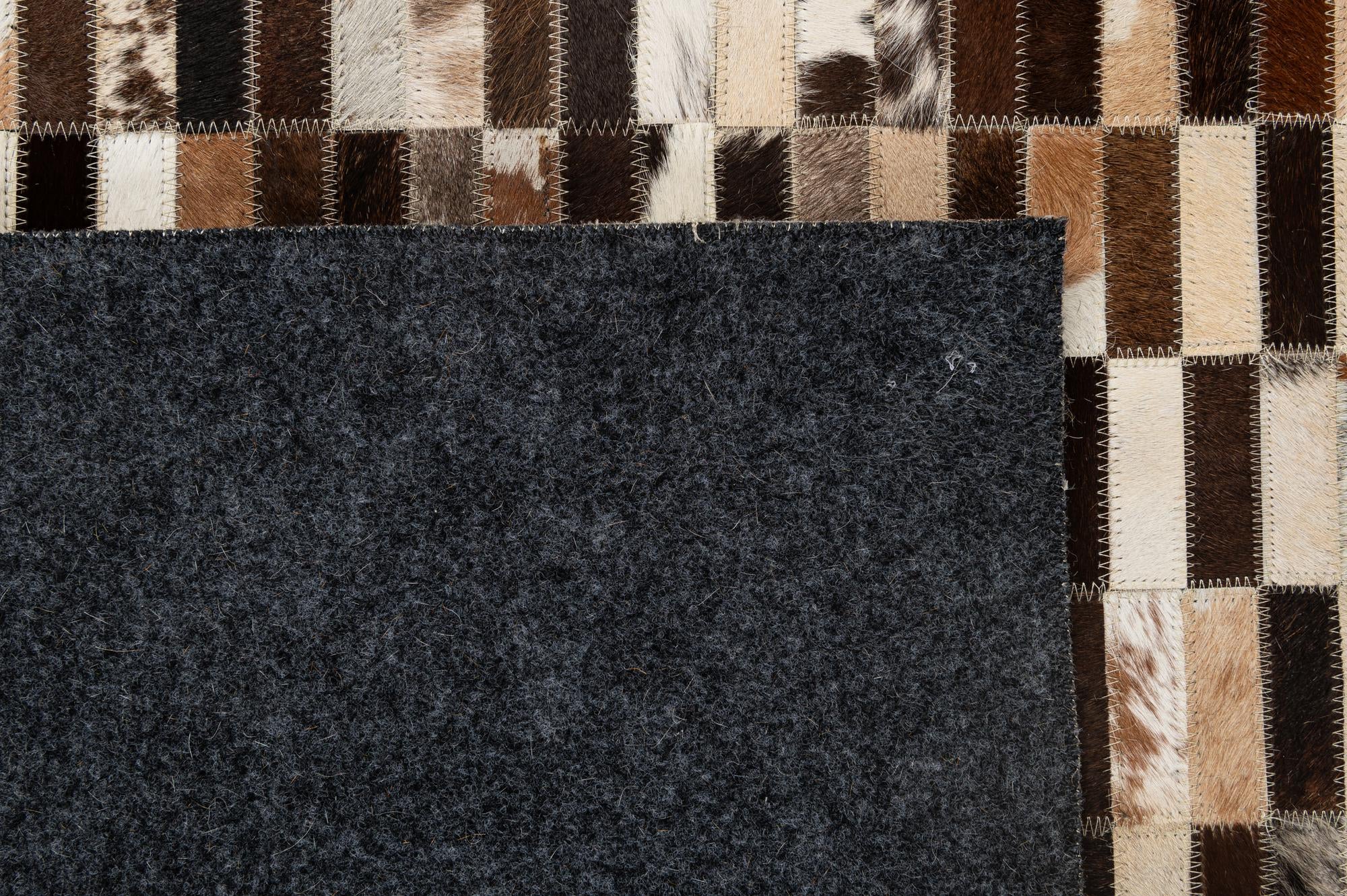 5' x 7' 11 Cowhide - Patchwork Rug