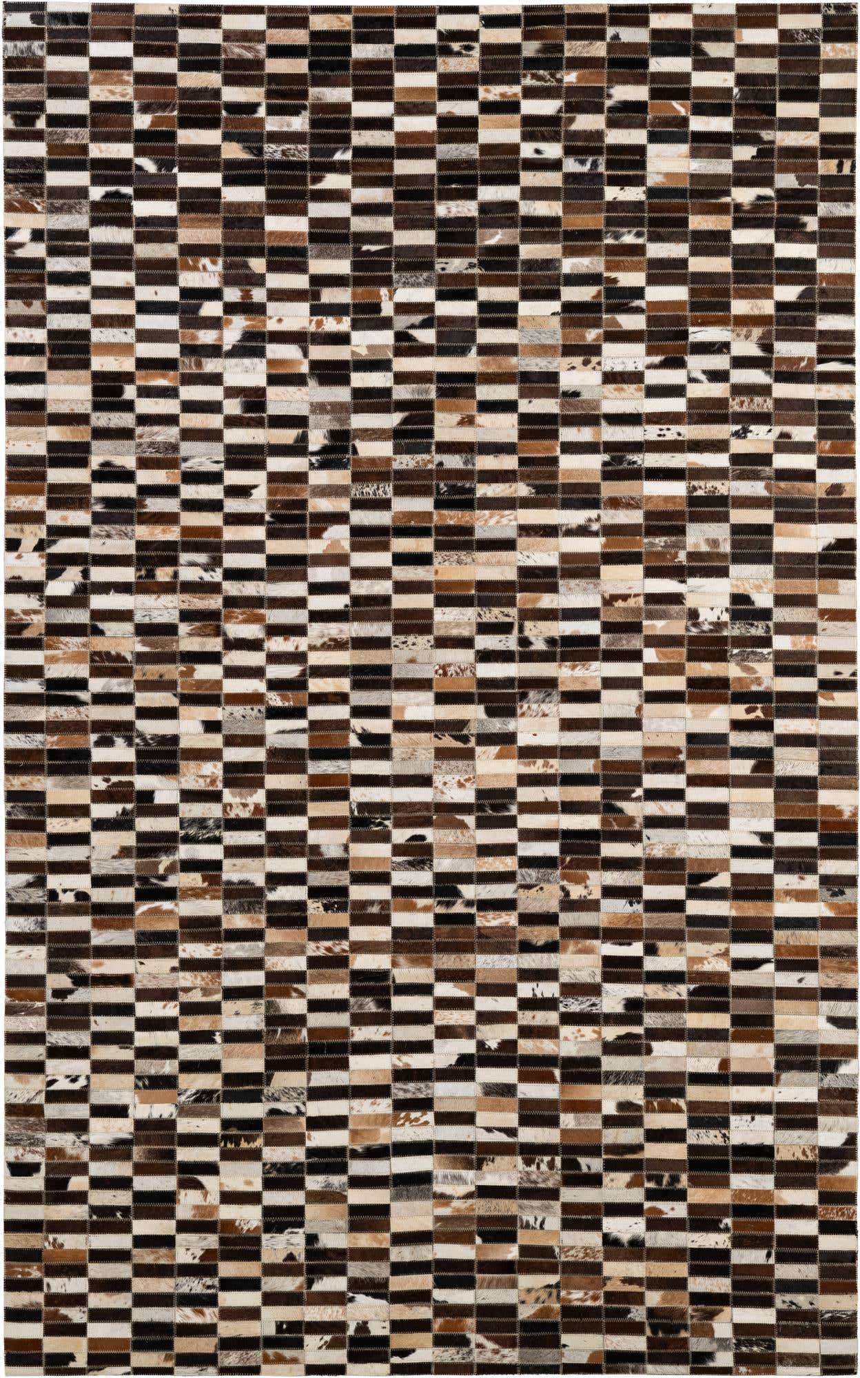 5' x 7' 11 Cowhide - Patchwork Rug