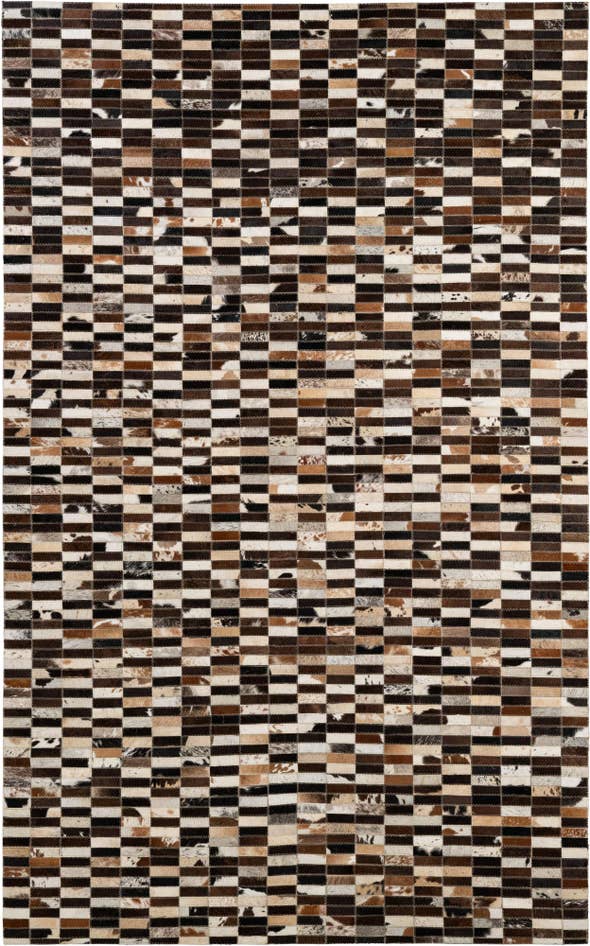 Detail image of 5' x 7' 11 Cowhide - Patchwork Rug