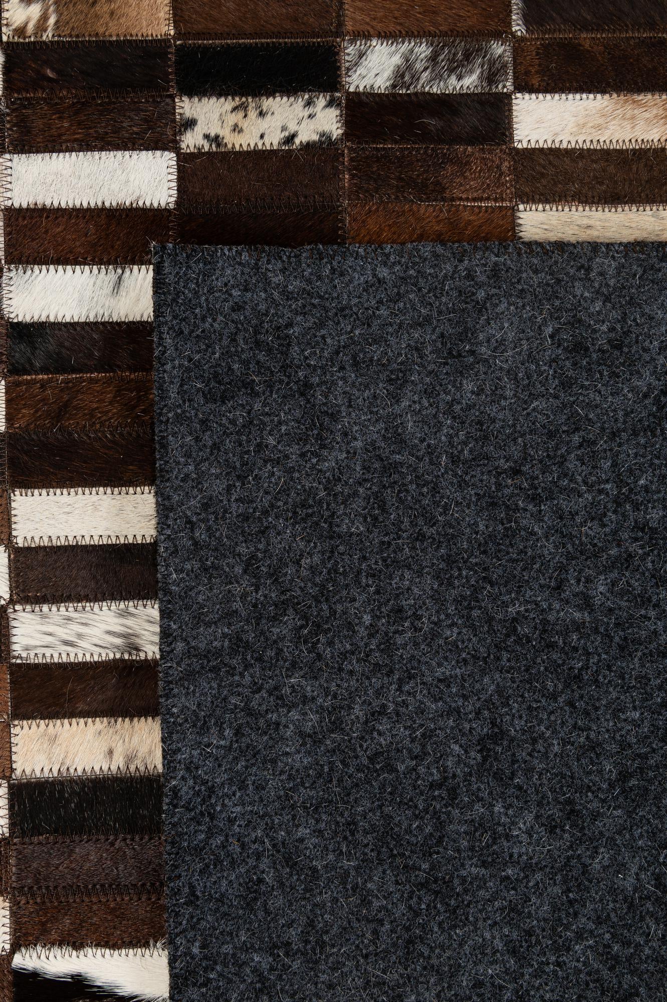 5' x 7' 11 Cowhide - Patchwork Rug