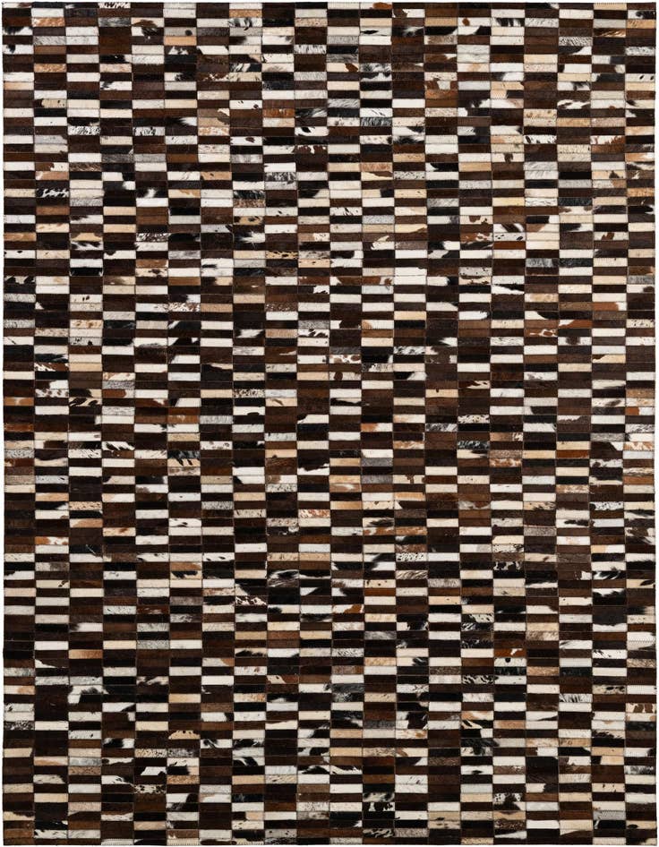 Detail image of 5' x 7' 11 Cowhide - Patchwork Rug
