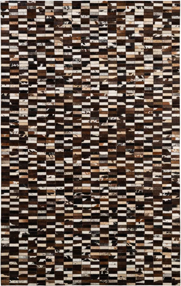 Detail image of 5' x 7' 11 Cowhide - Patchwork Rug