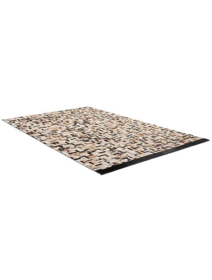 Detail image of 4' 11 x 7' 11 Cowhide - Patchwork Rug