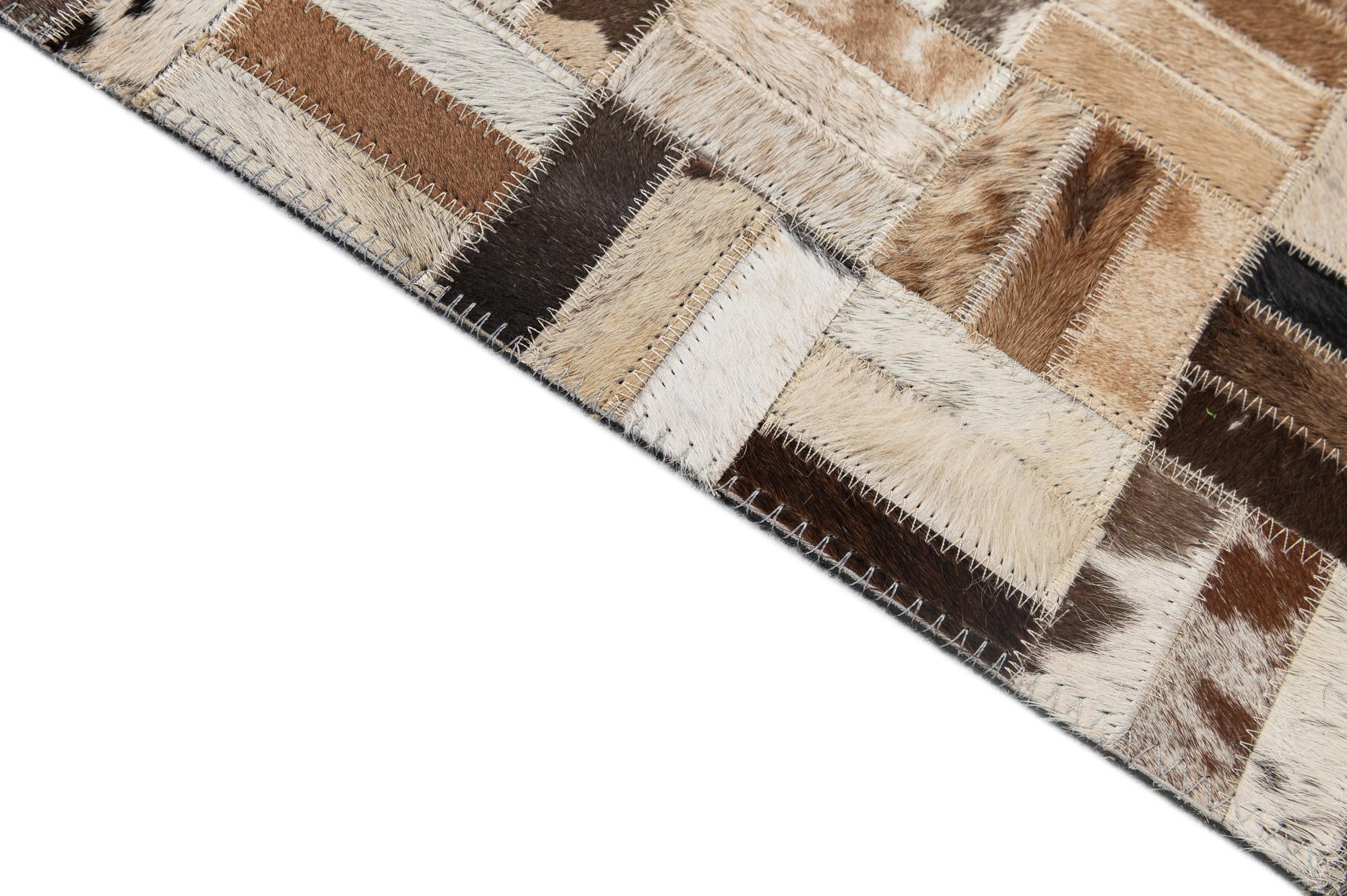 4' 11 x 7' 11 Cowhide - Patchwork Rug