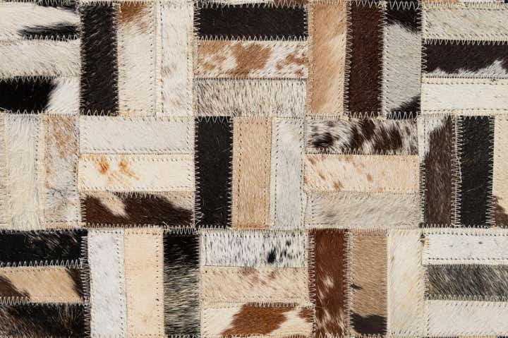 4' 11 x 7' 11 Cowhide - Patchwork Rug